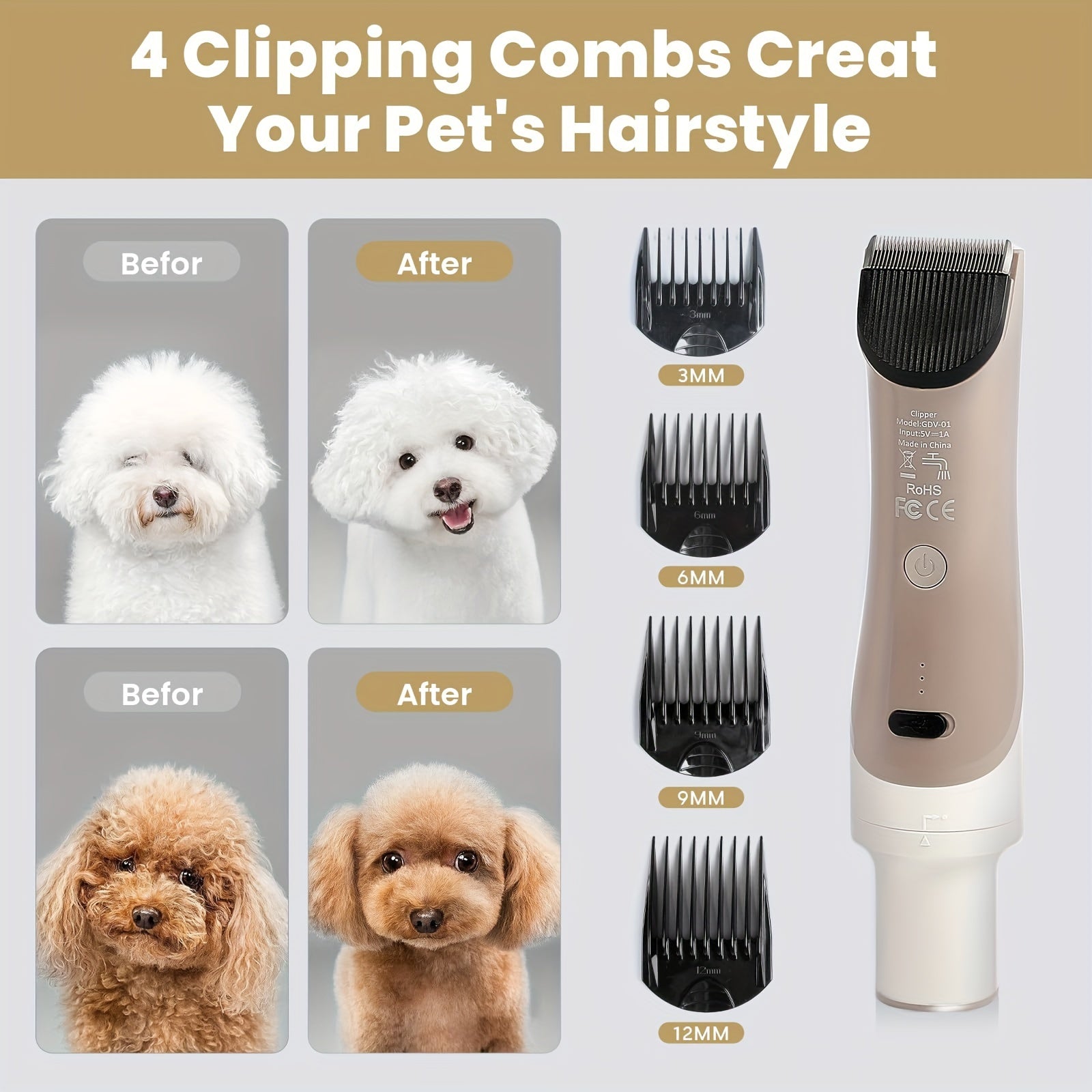 PurePaws™ 6-in-1 Pet Grooming Vacuum